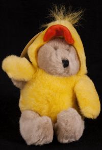 Starbucks Bearista 1999 6th Edition Yellow Duck Chick Bear Plush